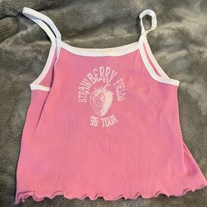 Brandy Melville Strawberry Fields Tank Top